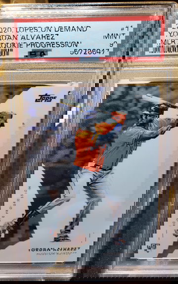 Yordan Alvarez 2020 Topps On Demand Rookie Progression #1 Rookie RC Mint PSA 9