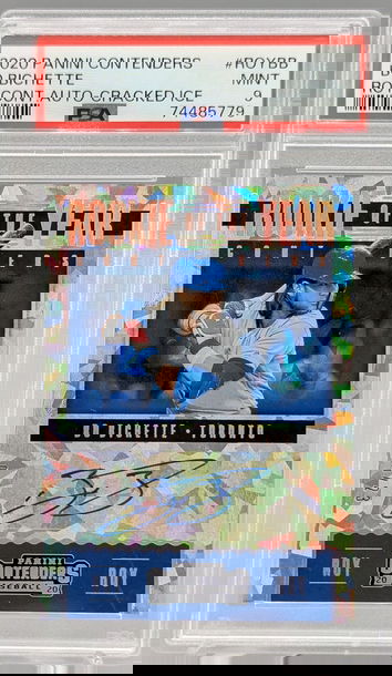 2020 Panini Contenders Cracked Ice Auto Bo Bichette #/23