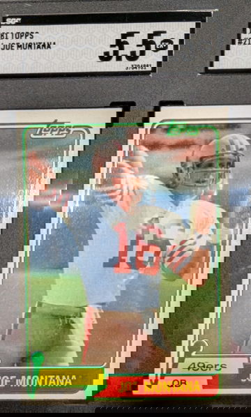 1981 Topps Joe Montana HoF RC SGC 5.5