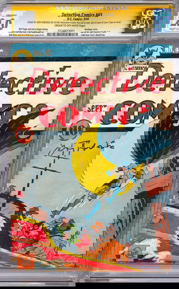 DETECTIVE COMICS #43 CGC-SS 2.0 *CERTIFIED PRIVATE COLLECTION OF JERRY ROBINSON*