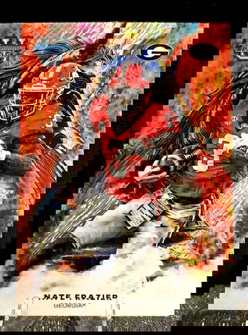 2025 Bowman University's Best  NATE FRAZIER  Workhorse Shimmer Refractor #W8  UGA 