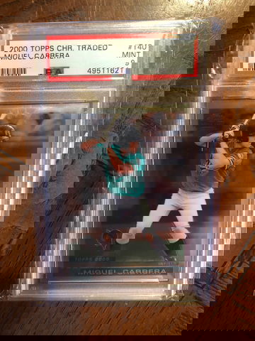 2000 Miguel Cabrera Rookie Topps Chrome #T40 PSA 9