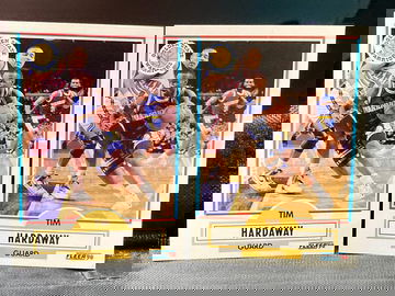 Lot of 2- 1990 Fleer Tim Hardaway RC #63 raw 