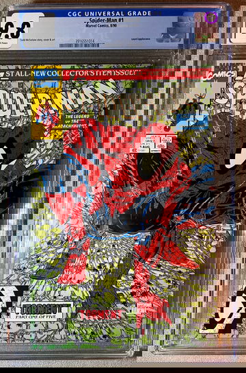 Spiderman #1 mcfarlane cgc 9.8 WHITE PAGES 1990