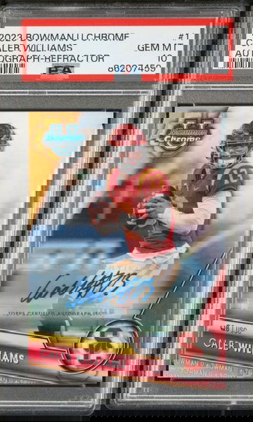 2023 Bowman U Chrome Caleb Williams Refractor Auto /499 PSA 10 GEM MT #1