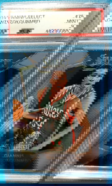 Giannis antetokounmpo 2014 panini select 2nd year psa Mint 9