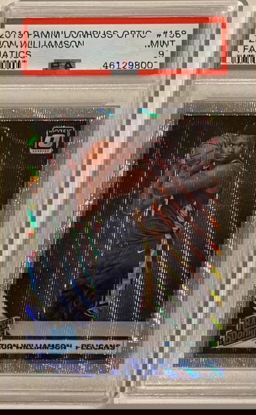 Zion Williamson 2019-2020 Donruss Optic Fanatics #158 Rookie RC PSA 9 MINT