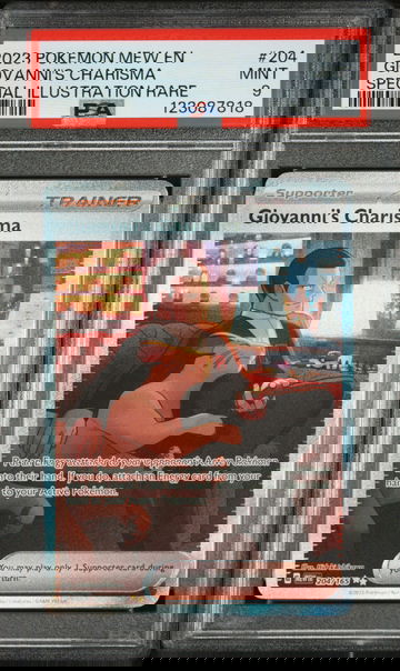 2023 Pokemon Scarlet and Violet 151 Special Illustration Rare Giovanni's Charisma #204 PSA 9