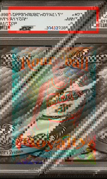 Gary Payton 1998 Topps Roundball Royalty Refractor PSA 9