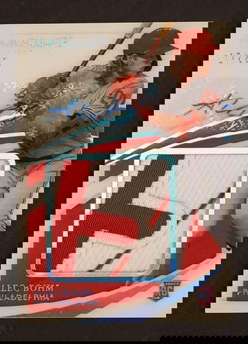 2021 Panini Immaculate #PPA-AB Alec Bohm Rookie Patch Auto /25