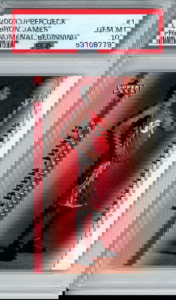 LEBRON JAMES 2003 Upper Deck Phenomenal Beginning #1 PSA 10 Gem Mint Cavs Lakers Heat