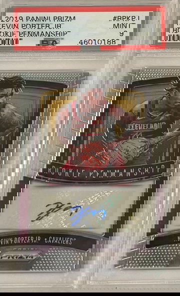 2019 Prizm Rookie Penmanship Kevin Porter Jr. PSA 9