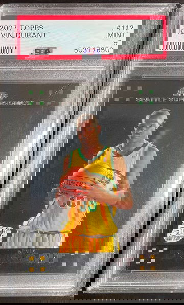 2007 Topps Kevin Durant Rookie #112 PSA 9 Mint