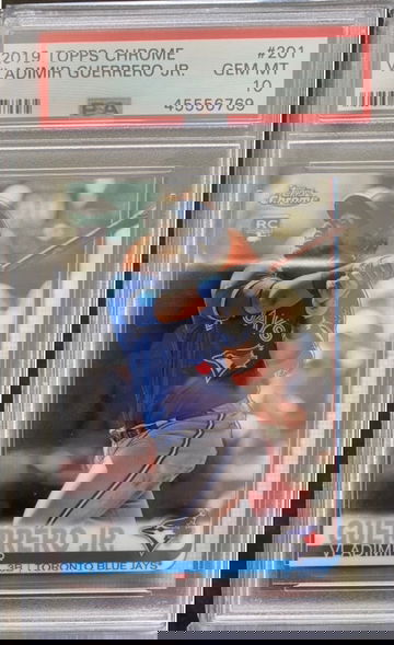 VLADIMIR GUERRERO JR RC 2019 TOPPS CHROME PSA 10