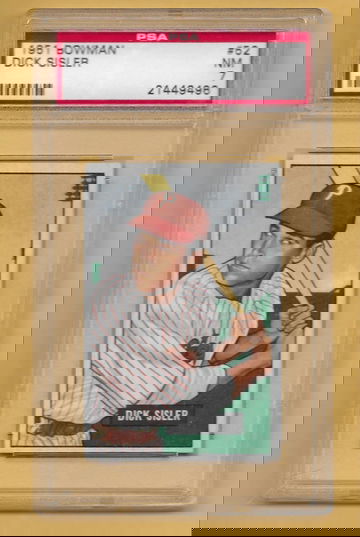 1951 Bowman Dick Sisler PSA 7