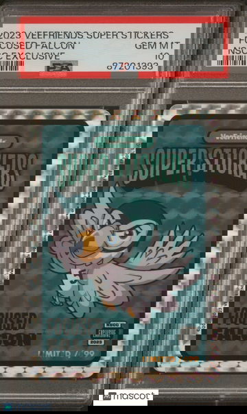 2023 Veefriends Super Stickers Nscc Exclusive Focused Falcon PSA 10