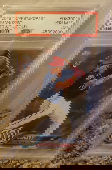 2018 Topps Update Juan Soto gold PSA 10