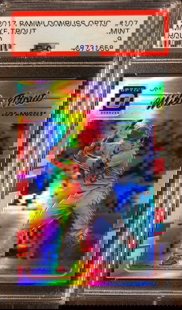 2017 Panini Donruss Optic Mike Trout Holo PSA 9