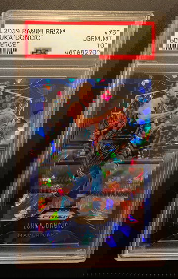 Luka Doncic 2019 Panini Blue Ice Prizm PSA 10