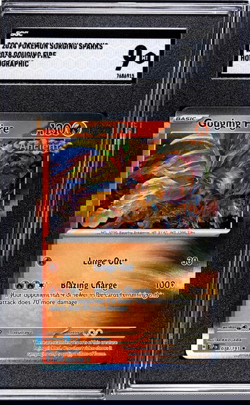 2024 Pokemon #038/191 Gouging Fire Surging Sparks SGC 9