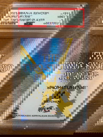 2013 BBM TWO-SWORD PLAYER Shohei Ohtani #F91 PSA 9 Mint Rookie Japanese RC