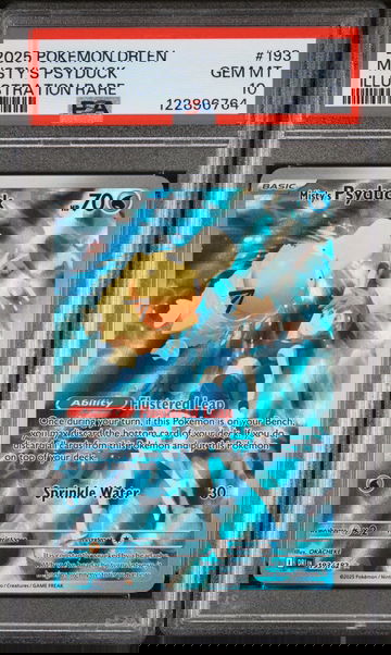 2025 Pokemon Scarlet and Violet Destined Rivals Illustration Rare Misty's Psyduck #193 /122896764 PSA 10