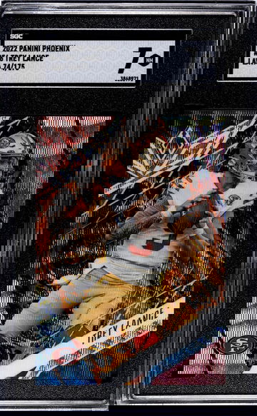 2022 Panini Phoenix Lava Trey Lance #56 /175 SGC 7