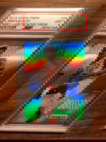 2013 Panini Prizm Jimmy Butler Light Blue /199 PSA