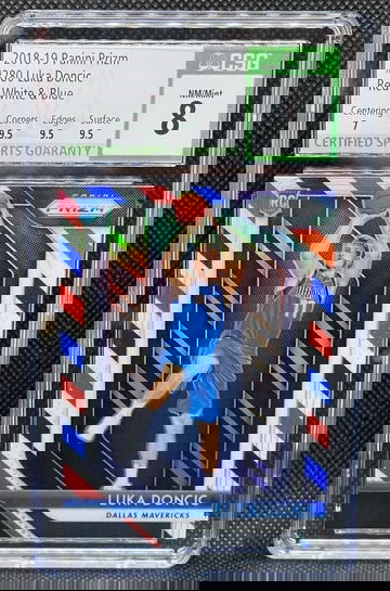 2018-2019 Prizm Luka Doncic Rookie Red White & Blue CSG 8 