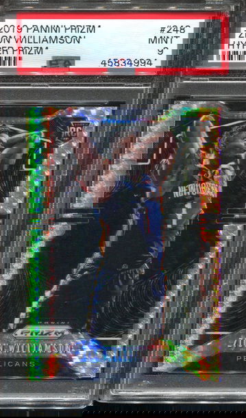 2019 Prizm Zion Williamson Rookie RC Hyper Prizm PSA 9