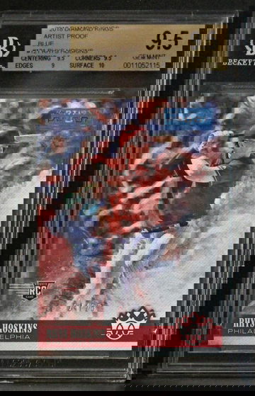 2018 Diamond Kings Artist Proof Blue /25 Rhys Hoskins BGS 9.5 Pop 2