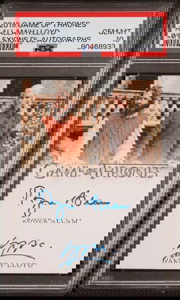 2019 Game of Thrones R.Allam/H.LLoyd Inflexions Dual Auto PSA 10 [NS-1B.12]