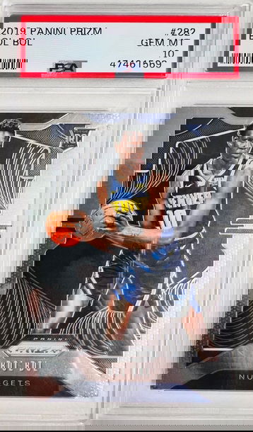 2019 Prizm Bol Bol PSA 10 Rookie Gem Mint