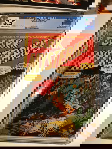  Dark Mysteries #14 -CGC 3.5 OW/W Pages (writing/stamp front cover)