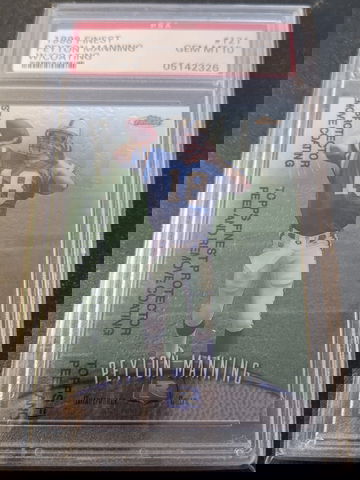 1998 Topps Finest W/Coating Peyton Manning PSA