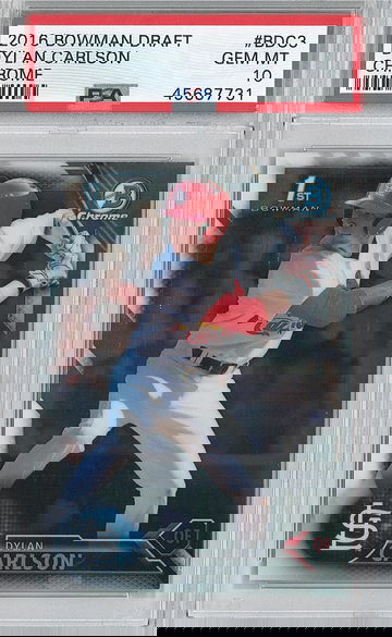 2016 Bowman Draft Dylan Carlson #BDC3 PSA 10