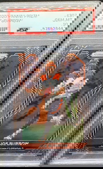 2020 PRIZM FOOTBALL JOE BURROW PSA 10