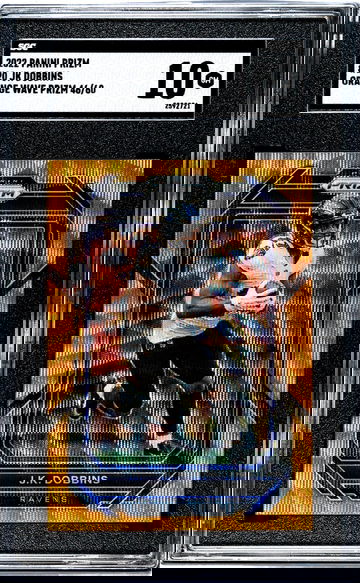 2022 Panini Prizm #20 Jk Dobbins Orange Wave Prizm /60 SGC 10