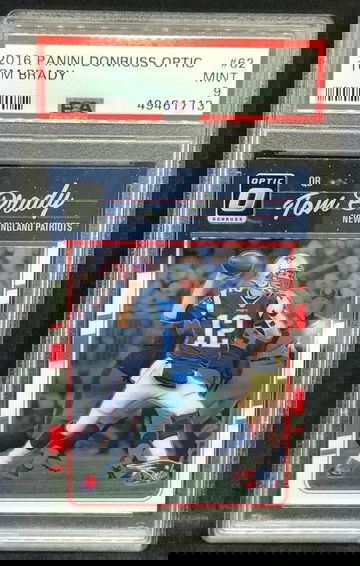 2016 Panini Donruss Optic #62 Tom Brady PSA 9 Mint Population 183