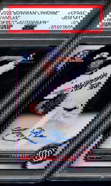2022 Bowman Chrome Evan Lee Auto PSA 10