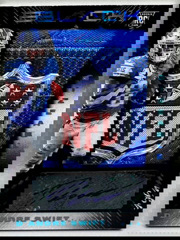 2020 Panini Black D’Andre Swift 1/1 Shield Sizeable Platinum RPA Auto RC Rookie