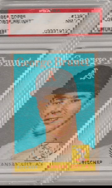 1958 Topps #139 George Brunet PSA 7 (Near Mint)