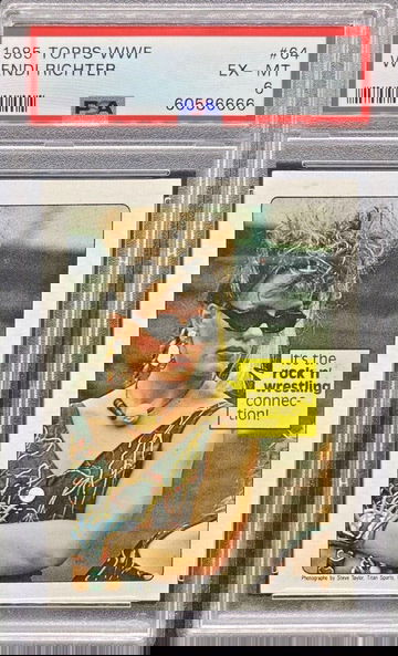 1985 Topps WWF Wendi Richter #64 “Rock N’ Wrestling Connection” * PSA 6 EX-MT *