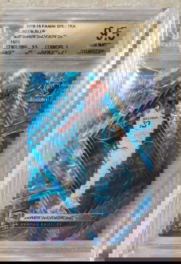 2018-2019 Panini Spectra Neon Blue Jaren Jackson Jr.  Rookie  /75