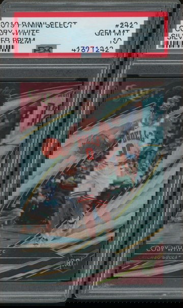 2019-20 Select #242 Coby White RC Courtside Silver PSA 10 GEM MINT