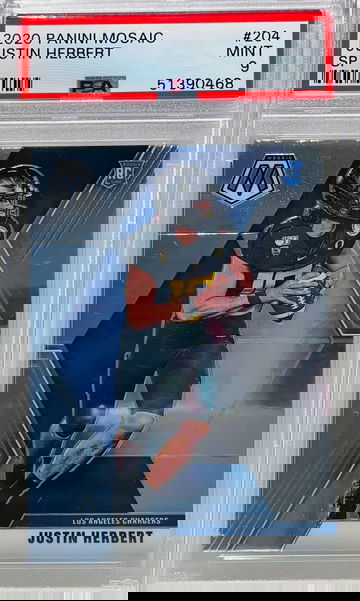 2020 Mosaic Justin Herbert Rookie SP PSA 9
