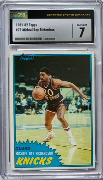 1981 - 82 Topps Basketball #27 Michael Ray Richardson - Graded CSG 7 NM Near MT