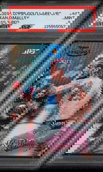 2024 Topps Gold Label UFC Class 3-Red Sean O'Malley #47 /25 PSA 9