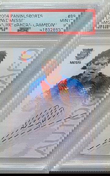 Lionel Messi 2004 Mega cracks Barca 89 rookie rc