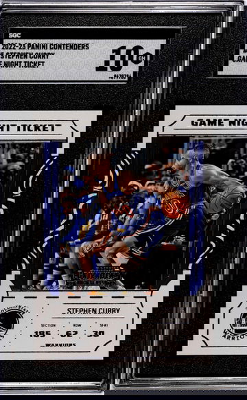 2022-23 Panini Contenders Game Night Ticket Stephen Curry #5 SGC 10